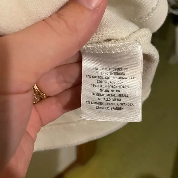 Striped Bell Sleeve Top - Cream and Tan - Picture 4 of 4